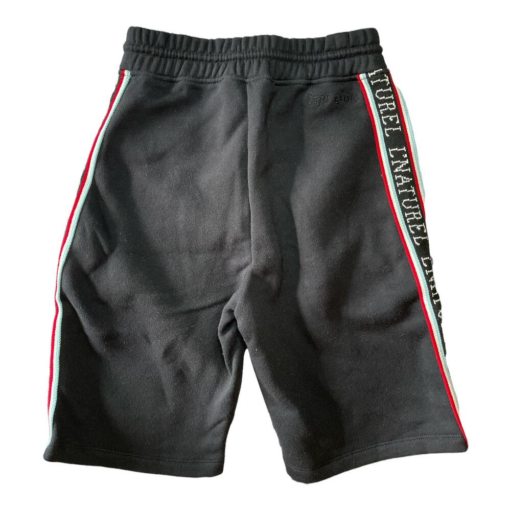 Etre Cecile Black Side Stripe Sweat Track Shorts Youth Size XS NWT